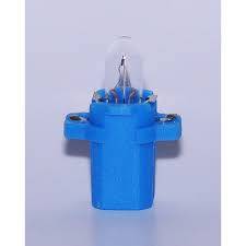 Лампа щитка пр. 12V W1.2W без цок. с патрон. B8.3d синяя NARVA