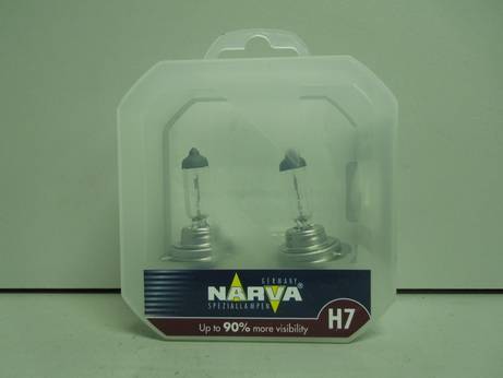 Лампа NARVA H7-12-55 +90% RANGE POWER набор 2шт (10)