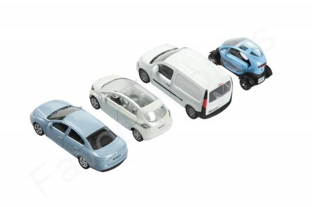 Масштабная модель Renault /1:43/ (4 шт.)