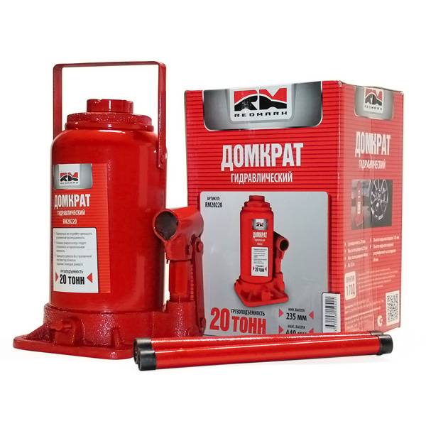 Домкрат гидрав.20 т. выс. 235-440 мм (в коробке) (RedMark)