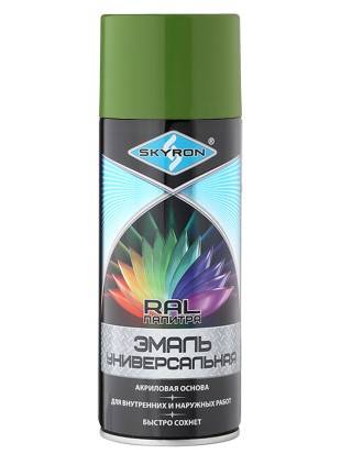 Краска эмаль Skyron - акриловая Защитно-Оливковая /RAL 6014/ 520 мл.