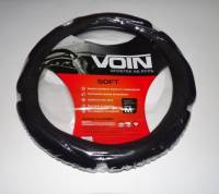 Оплетка руля (M) 2108-15, ИНОМАРКИ 37-39 см экокожа Voin Soft черная (Azard) Оплетка руля (M) 2108-15, ИНОМАРКИ 37-39 см экокожа Voin Soft черная (Azard)