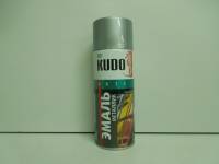Краска-спрей (эмаль) универсальная алюминий 520мл аэрозоль (Kudo) (12)