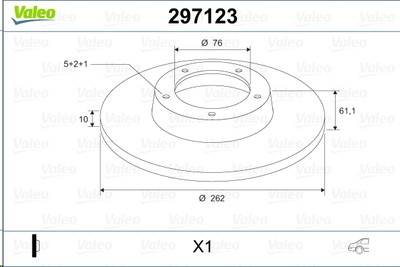 Диск тормозной задний Hyundai i30 ix35 Kia Sportage Ceed (262x10)