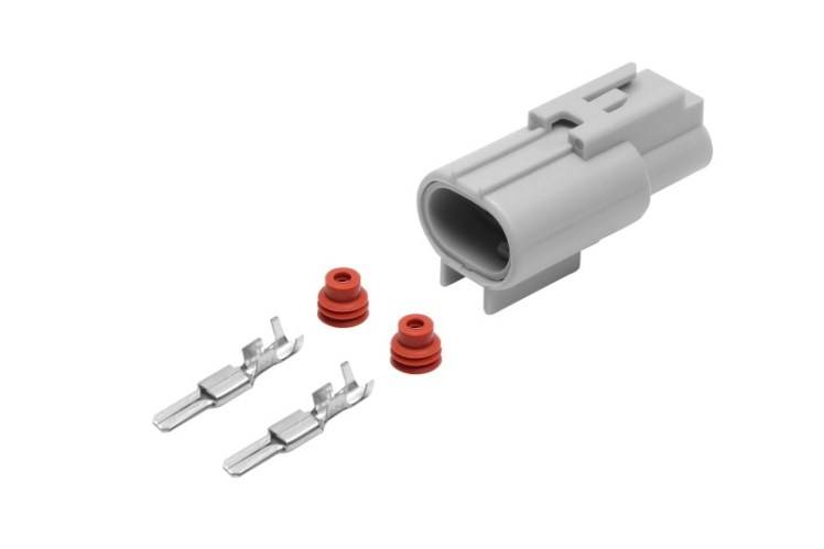 Разъем 6-176143-6 2-х контактный вентилятора радиатора Гранта