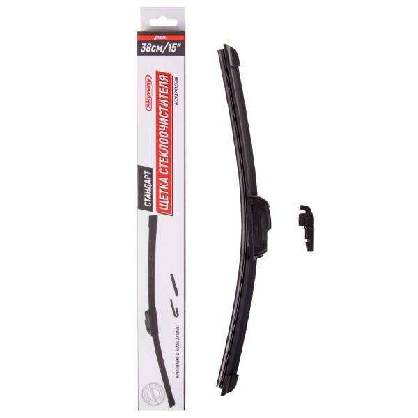 Щетка стеклоочистителя бескаркасная 15" 38 см (SKYWAY)
