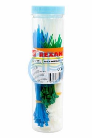 Набор хомутов-стяжек цветные HX-1 (REXANT)