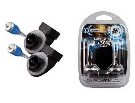 Лампа Xenite H27/2-12-27 (881) +30% Super White 4000K блистер 2шт (20)