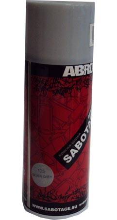 Краска-спрей Sabotage 125 Серебристо-серый 400мл (ABRO)