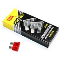 Предохранители набор флаж. 10А цинк /10 шт box/++