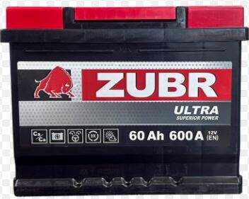 Аккумулятор ZUBR ULTRA 6ст-60Ач п.п.