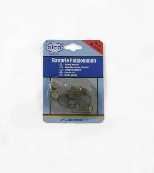 Клеммы аккумулятора /бронзовые/ в блист. (Alca)