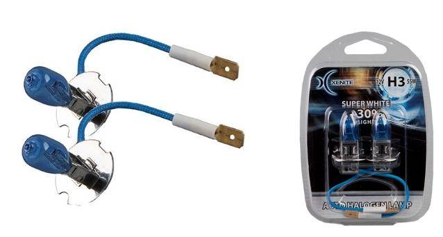 Лампа Xenite H3-12-55 +30% Super White 4000K блистер 2шт (20)