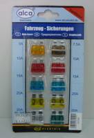 Предохранитель флажк. набор из 10шт 5А-30А (Alca)