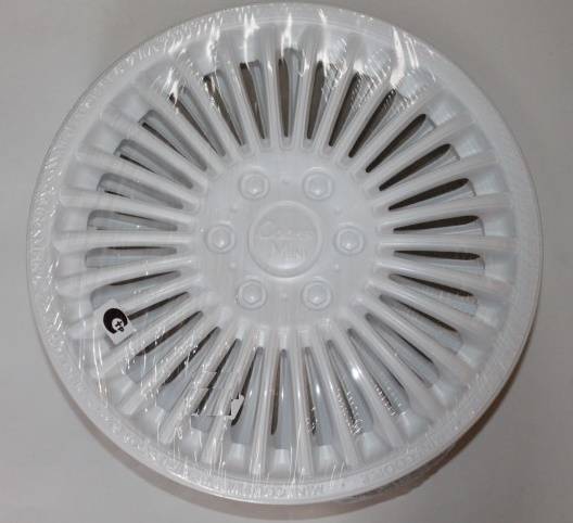 Колпак колеса R15 Мини-Купер белый (4) (LION)