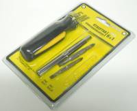 Отвертка комбинированная с насадками в блистере (БМ)