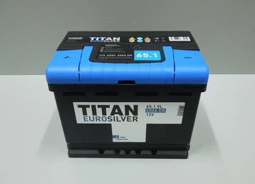 АКБ 6СТ- 65Ач TITAN EUROSILVER прям. поляр. (242*175*190 пуск. ток 650А) (TUBOR) г.Бор