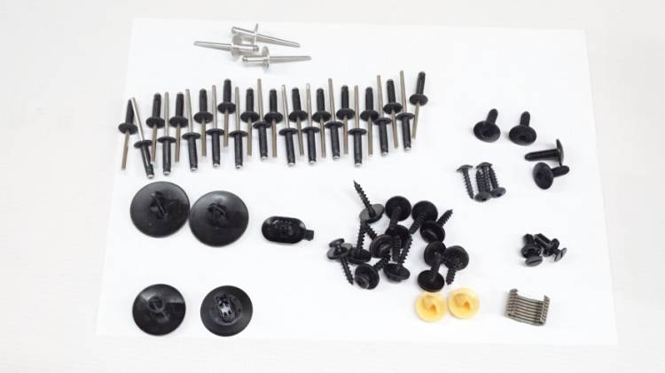 Пистон бампера Renault Logan перед. (комплект)