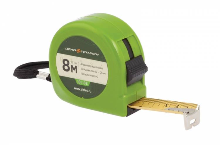 Рулетка (8 м. х 25 мм) (Дело Техники)