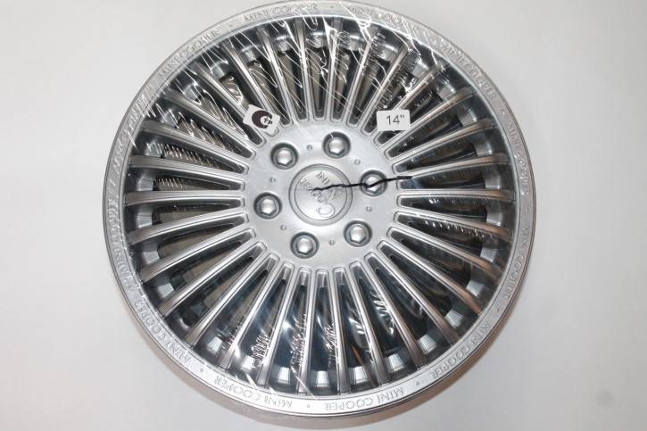 Колпак колеса R14 Мини-Купер серебристый (4) (LION)