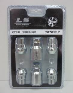 Секретка гайка колеса LS М12х1,5 (CH) Toyota, Kia, Mitsubishi, Mazda, Lexus (4+2)