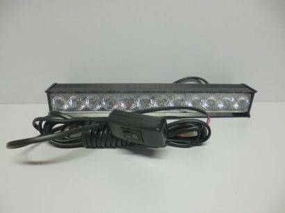 Сигнал-вспышка стробоскоп. 12 диодов 12V 50х280мм белый/белый GLIPARD (No name)