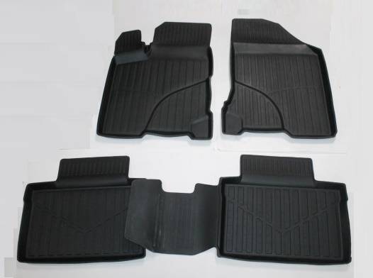 Ковры салона ВАЗ 2180 Lada Vesta 15-- резиновые (Саранск) (SRTK)