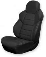 Чехлы универсальные №3 кож.зам+замша черный/черный ДИНАС