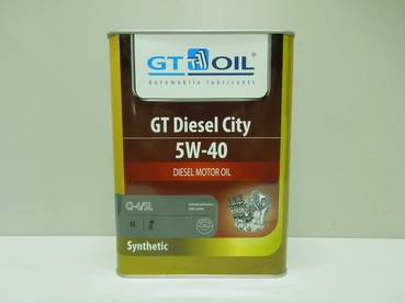 Масло моторное GT Diesel City 5W-40 ACEA E7, A3/B4, API CI-4/SL (4л) (4) (GT OIL)