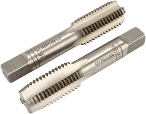 Метчик ручной М24*3,00мм (набор 2шт.пластм/ф) (АвтоДело)