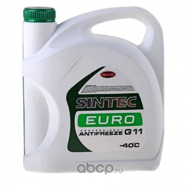 Антифриз Sintec "EURO -40" G-11 (3 кг.) зеленый