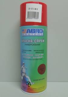 Краска-спрей Masters 075 красная 226гр (ABRO) (12)