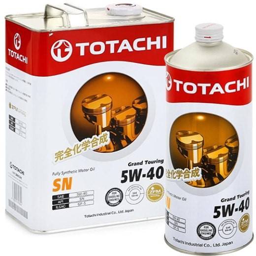 Масло моторное TOTACHI Grand Touring 5W40 ACEA A3/B4, API SN/CF синт. бенз./дизель (4л+1л)