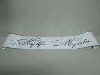 Наклейка Светофильтр My life... My rules... черный (16,5х130см) белый фон (Россия) Наклейка Светофильтр My life... My rules... черный (16,5х130см) белый фон (Россия)