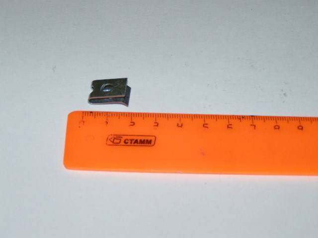 Скоба под саморез ф5 универ черный все модели ВАЗ (пластина) (уп.10 шт.) (БелЗАН)