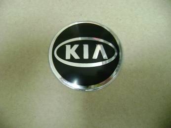 Наклейка KIA на автомобильные колпаки, диски диаметр 60мм комплект 4шт.