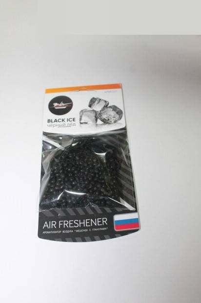 Освежитель (ароматизатор) подвесной мешочек с гранулами Черный лед (Airline)
