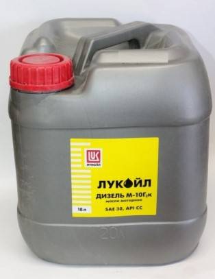 Масло моторное Лукойл-Дизель М-10-Г2К (20л.) мин. (пласт. канист.)