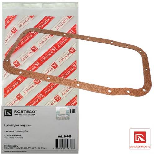 Прокладка поддона Daewoo Nexia Espero 8кл.-16кл. /пробка/ (Rosteco)