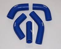 Патрубки радиатора Г-3302 дв.405 ЕВРО-3 (к-т 5шт) силикон (синий) Патрубки радиатора Г-3302 дв.405 ЕВРО-3 (к-т 5шт) силикон (синий)