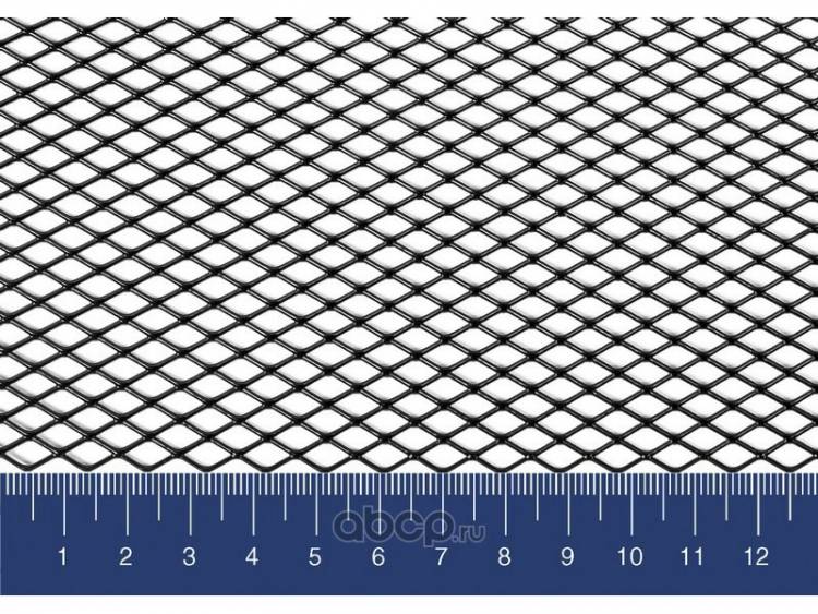 Сетка алюмин. декоративная черная 25 см*100 см (ячейки 0,5 см*0,5 см)