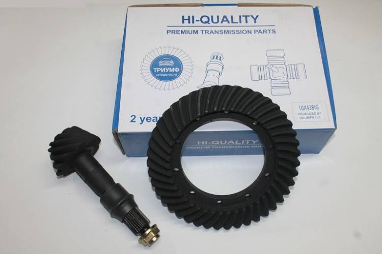 Главная пара /Г-3302 Бизнес Next дв. 42164, А-274, Cummins 2,8/ (10х43 зуб) тонкая (Триумф)