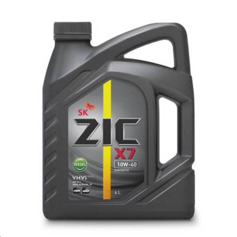 Масло моторное ZIC X7 Diesel 10W40 CI-4 (6л.) синт.