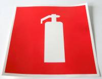 Наклейка знак "Огнетушитель" 20х20см наруж. (Россия) Наклейка знак "Огнетушитель" 20х20см наруж. (Россия)