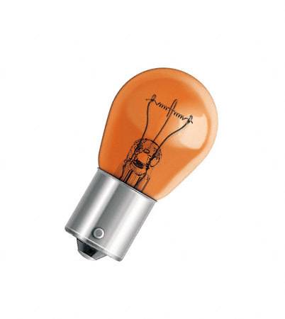 Лампа 12V PY21W (BA15s) Желтая (NARVA) (10/200)