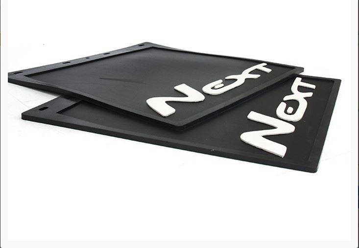 Брызговик /Г-3302 NEXT/ задний резин. 40*40 (2 шт) "белый" 3D