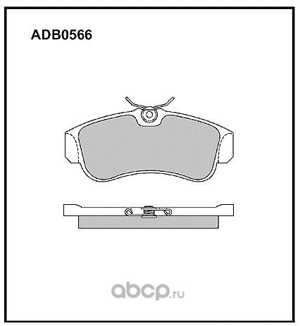 Колодка торм. Nissan Almera N16 до 2006 г. перед.