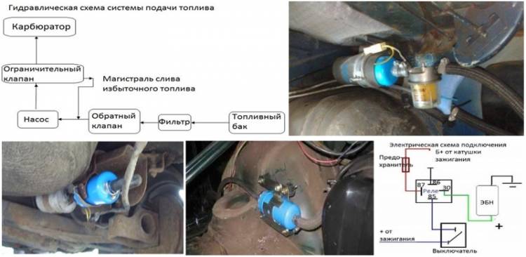 Бензонасос электр. ВАЗ 2101-09 набор для карб. авто (AT) Чехия