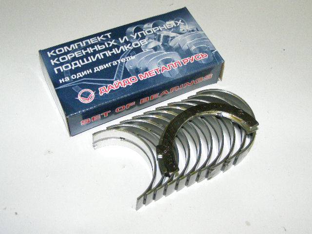 Вкладыши коренные /М-412/-----0.25 (Дайдо Металл Русь)