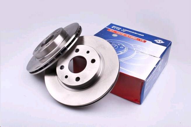 Диск тормозной ВАЗ 2110, 1118, 2170, 2190 вентилируемый R-13" (2шт) (AT) Чехия